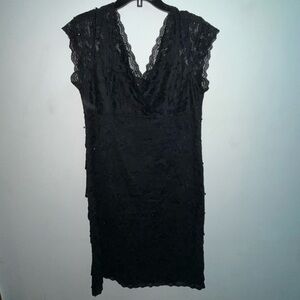 Elegant Black Lace Dress